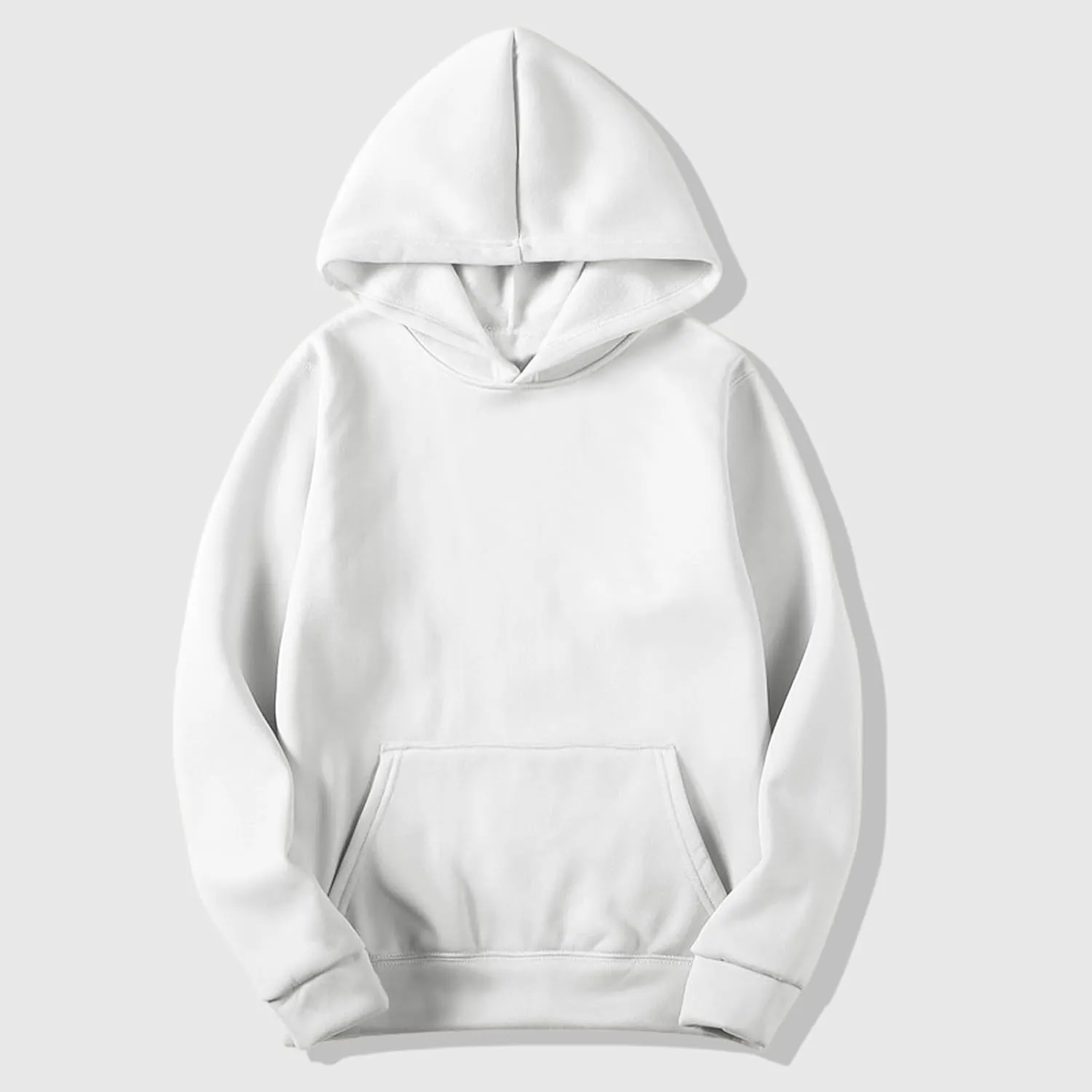 Men's Hoodies Solid Color Sweatshirts Long Sleeve Casual Pullover Top Lightweight Hooded Sweatshirt with Pocket