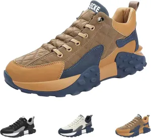 Men's Orthopedic Comfort Sneaker 2024 New Waterproof Non Slip Breathable Walking Shoes, Mens Slip On Running Shoes