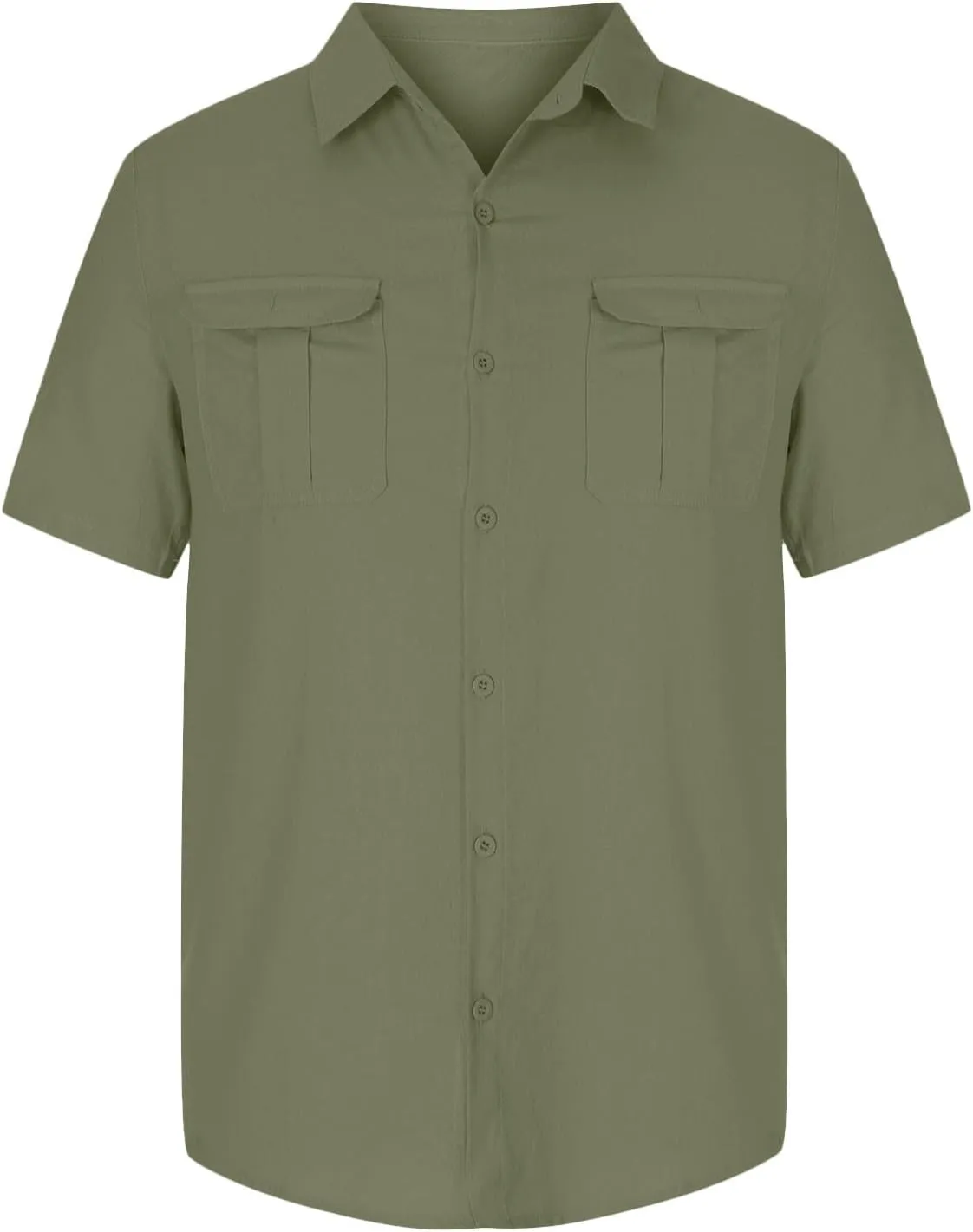 Mens Short Sleeve Button Down Shirts Casual Linen Shirts for Men Soft Beach Shirt Vacation Clothing Hawaiian Shirts