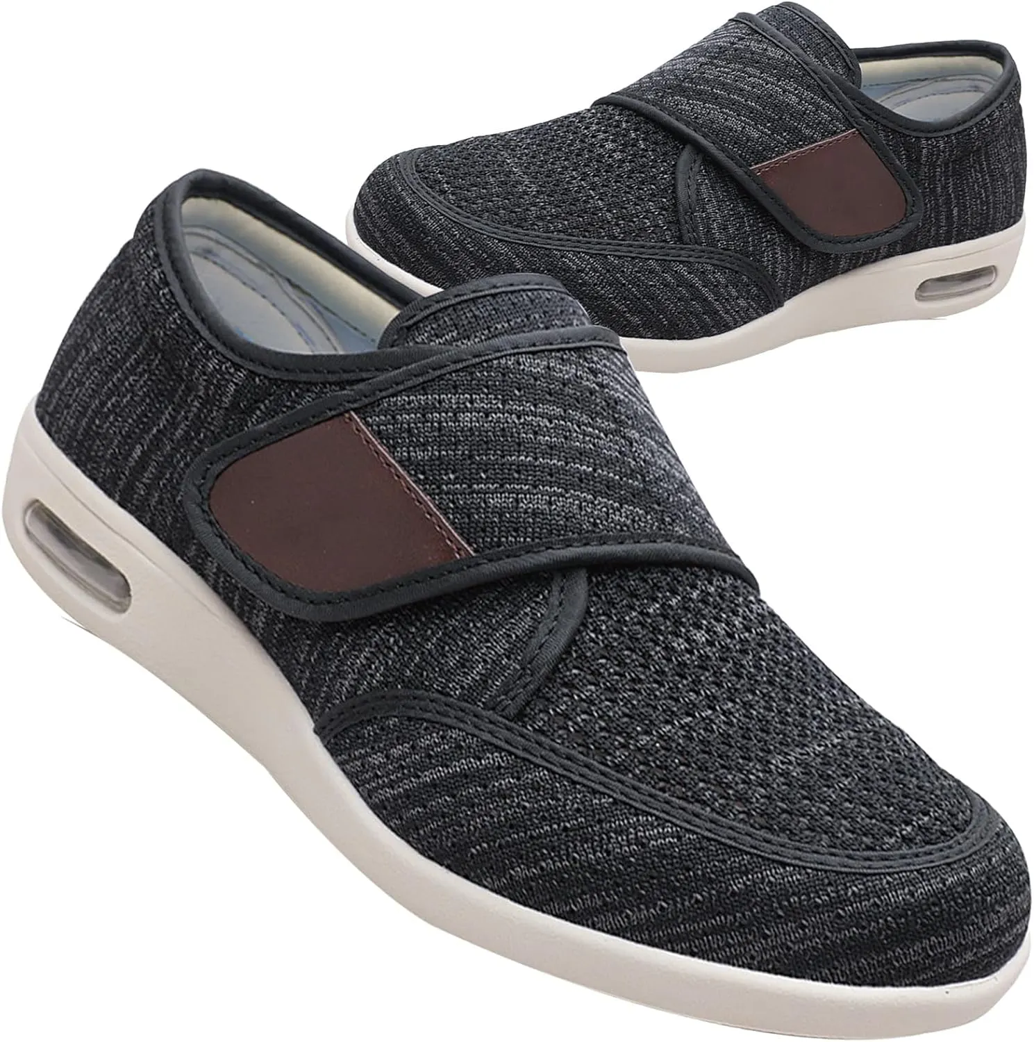 Men's Slip-On Memory Foam Trainers - Lightweight Breathable Casual Walking & Running Shoes