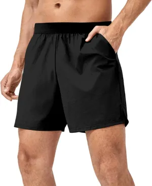 Men's Stretch Workout Shorts Quick Dry Breathable Comfy Shorts Summer Slim Fit Casual Pants for Outdoor Daily Sports