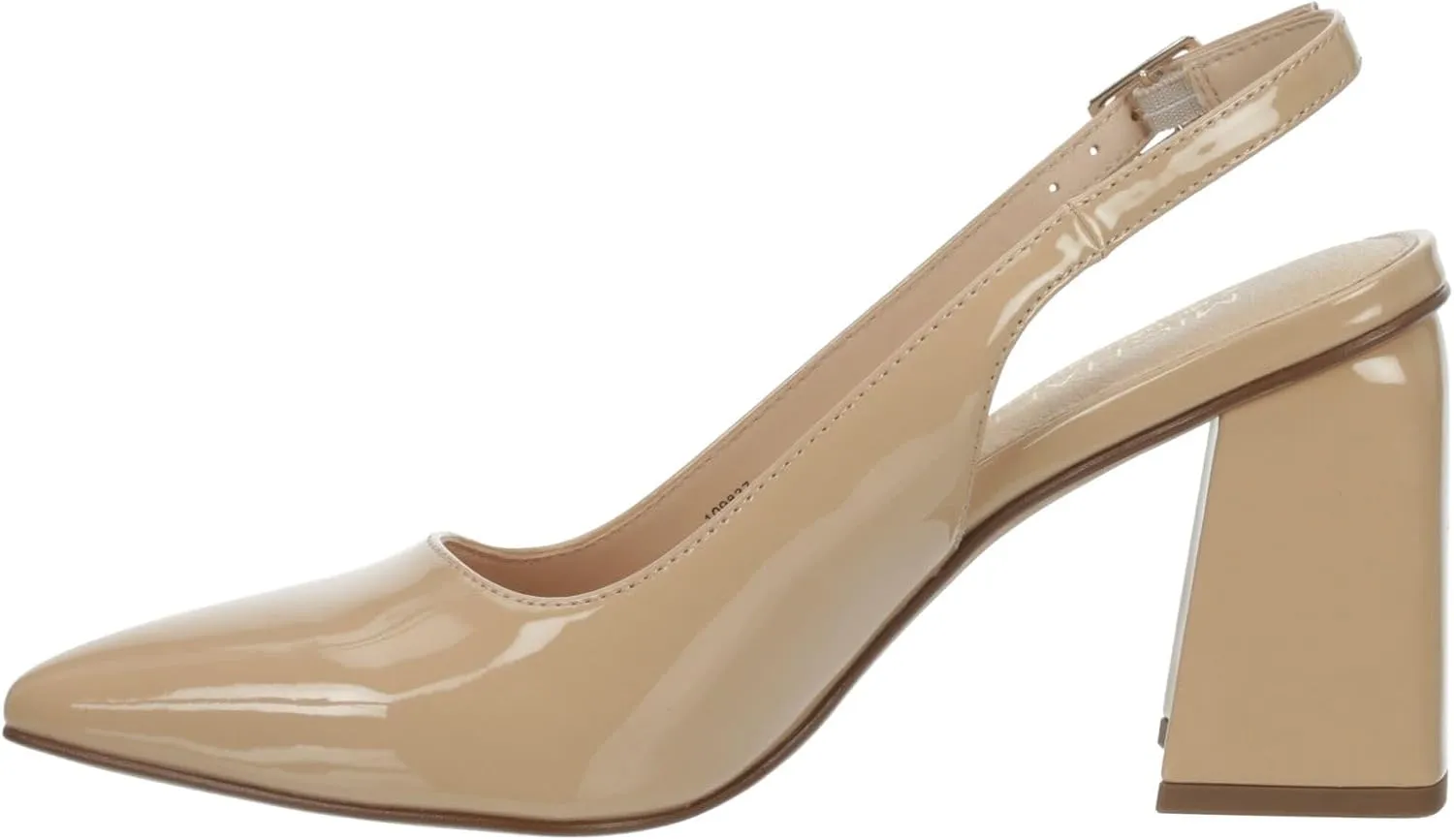 Michael By Michael Shannon Jacqueline - Women's Patent Pointed Toe Slingback with Low Block Heel