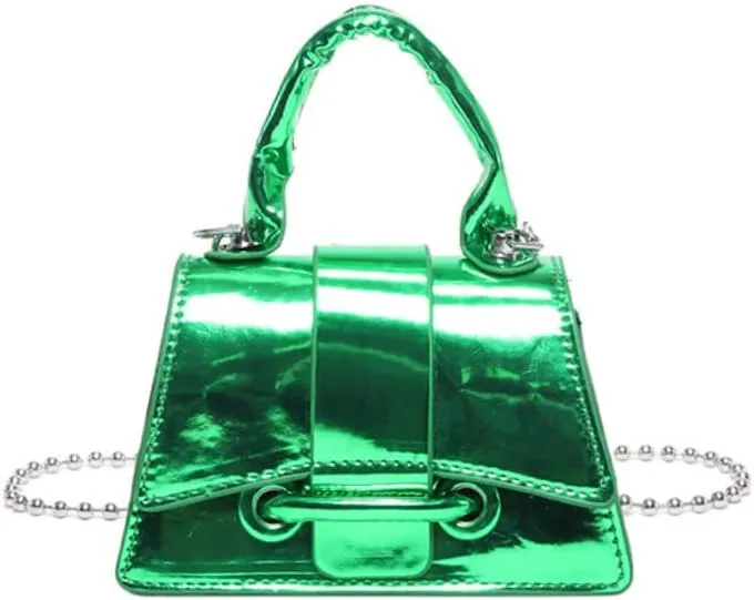 Mini Silver Purse for Women Metallic Evening Bag Hobo Bags Clutch Purse Y2k Sparkly Gold Bag Crossbody Purses Handbag