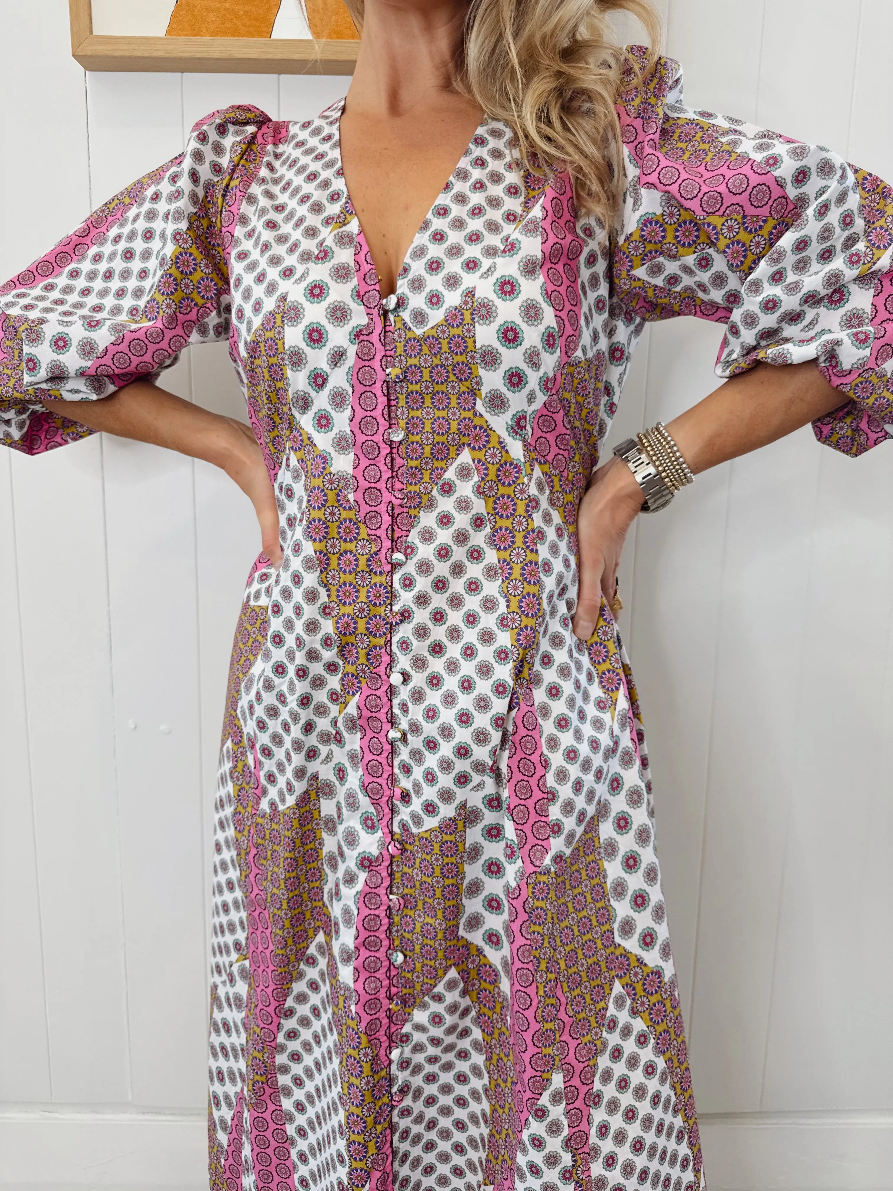 Monaco Dress | Patchwork