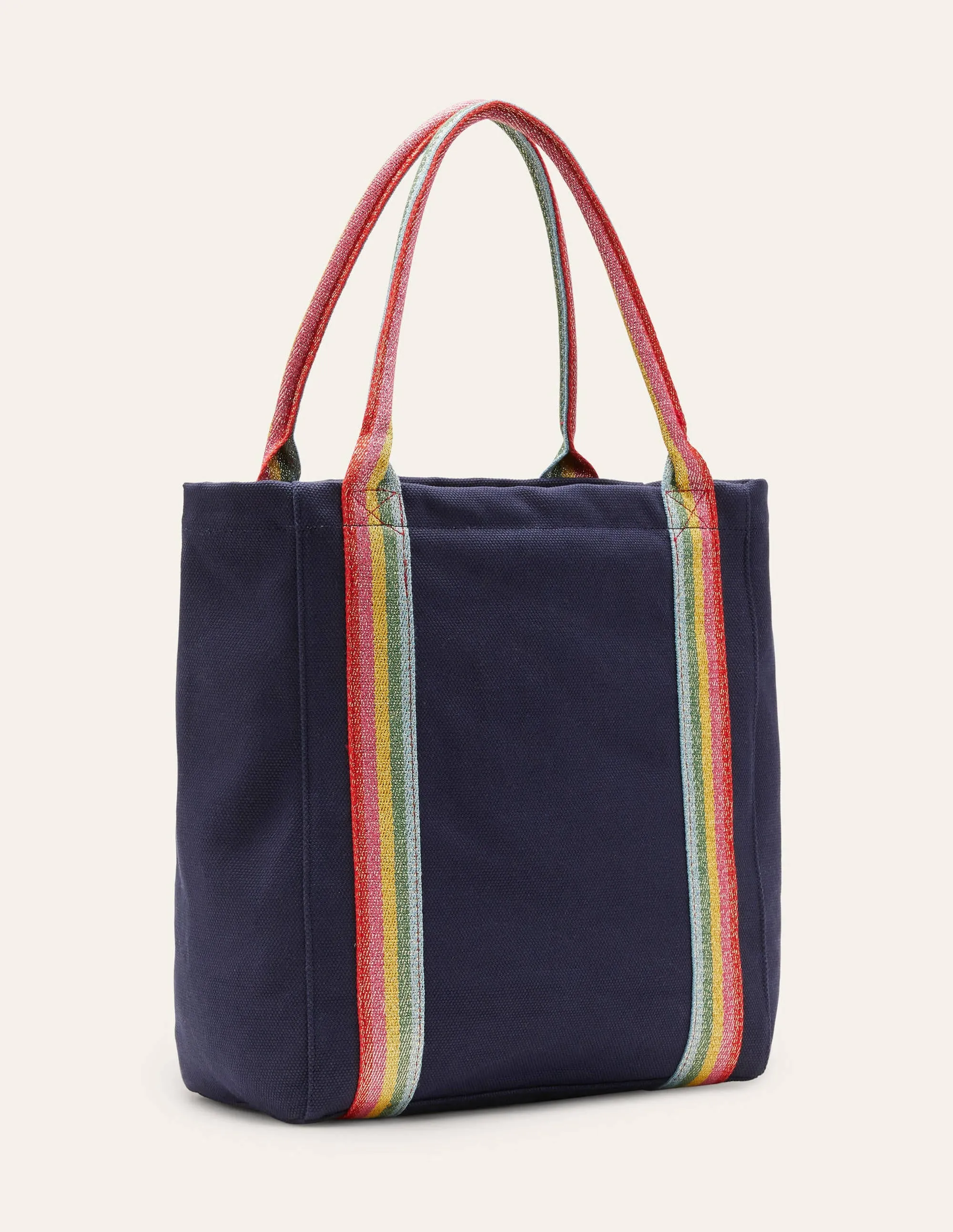 Olivia Canvas Tote-Navy