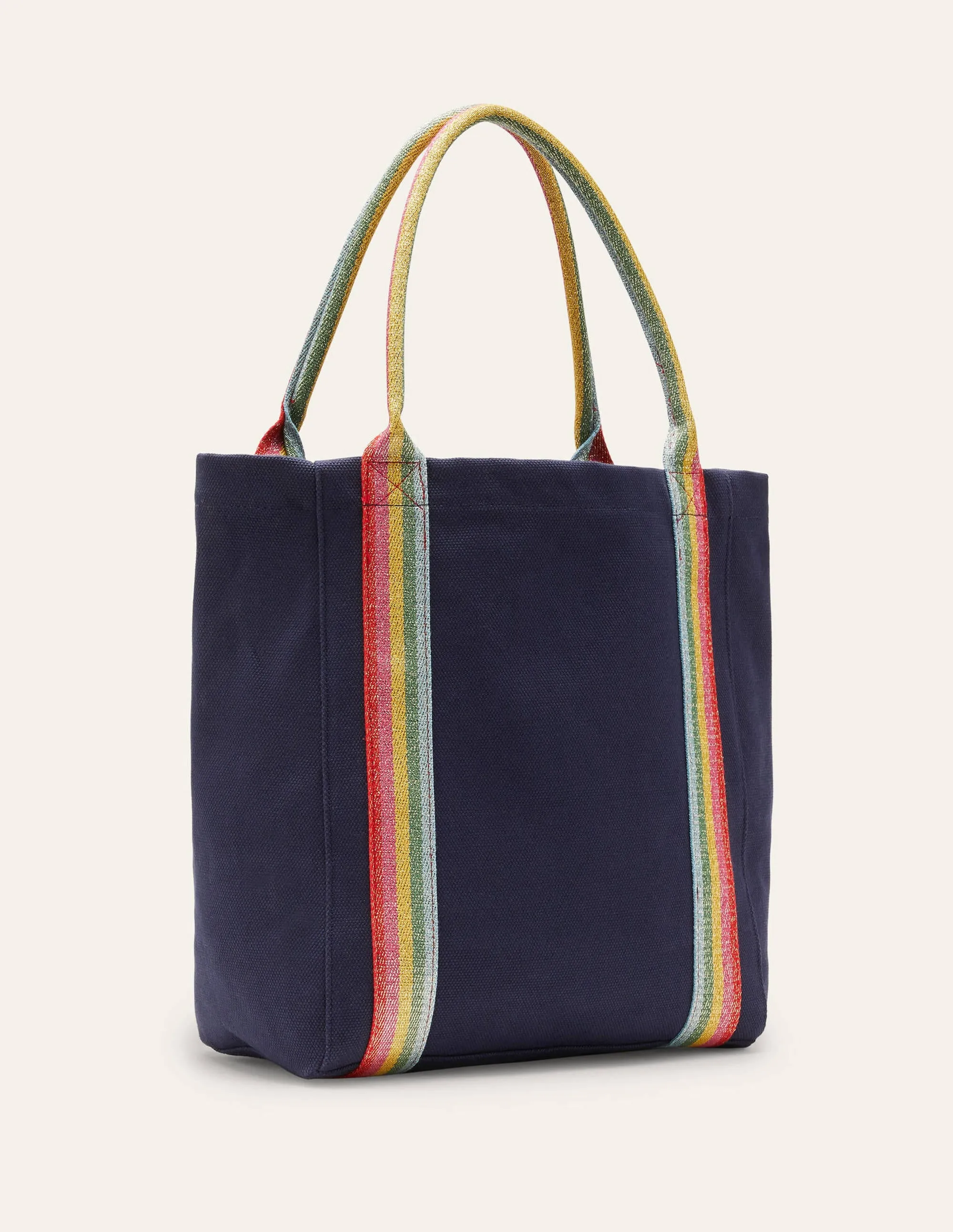 Olivia Canvas Tote-Navy