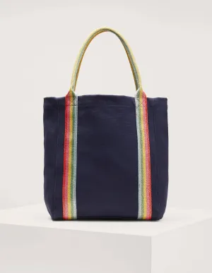 Olivia Canvas Tote-Navy