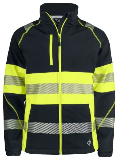 Projob 6443 High Visibility Projob Softshell Jacket - Safety and Comfort Combined