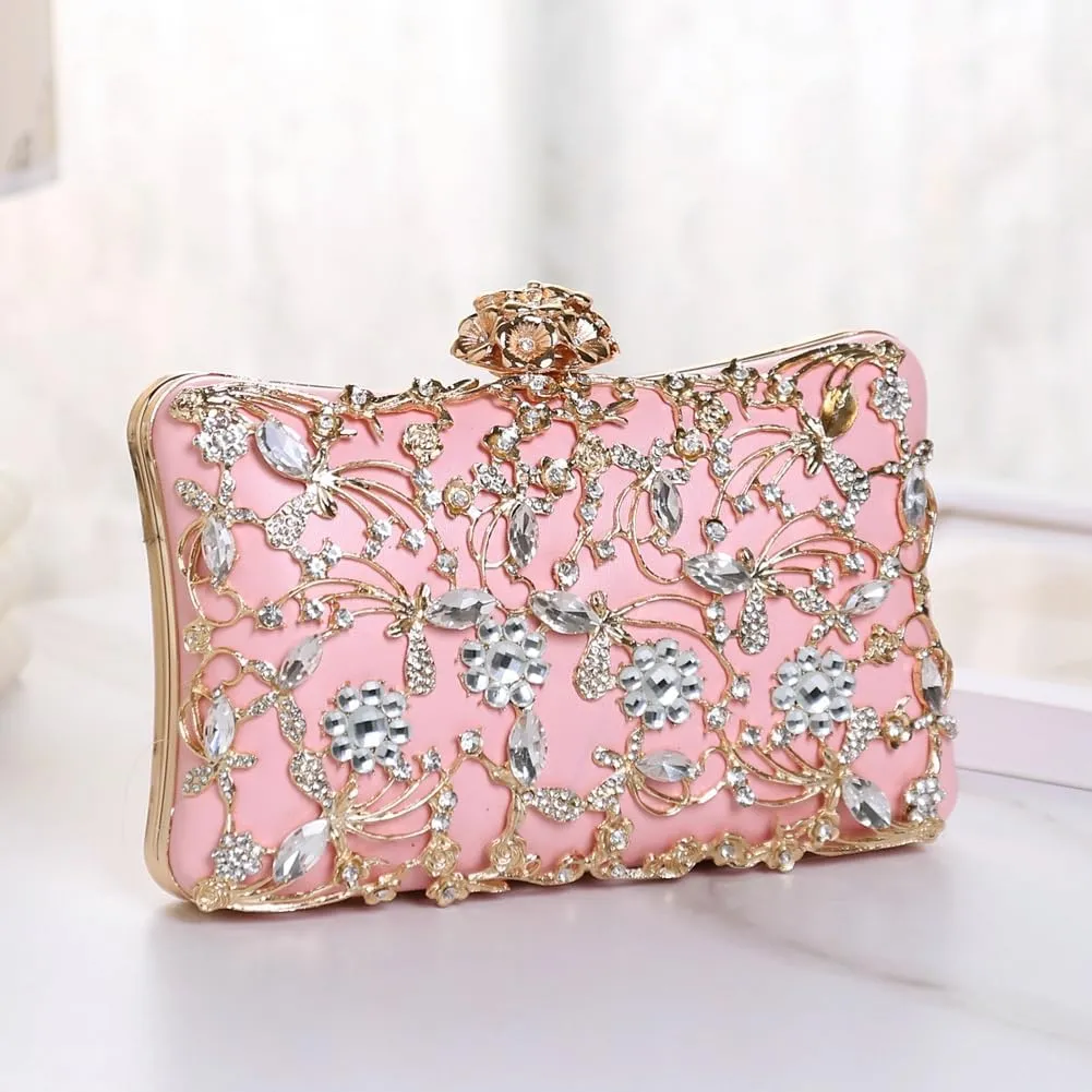Rhinestone Evening Bags Women Sparkly Crystal Clutch Purses Shoulder Handbags for Party Wedding Cocktail Prom 2025