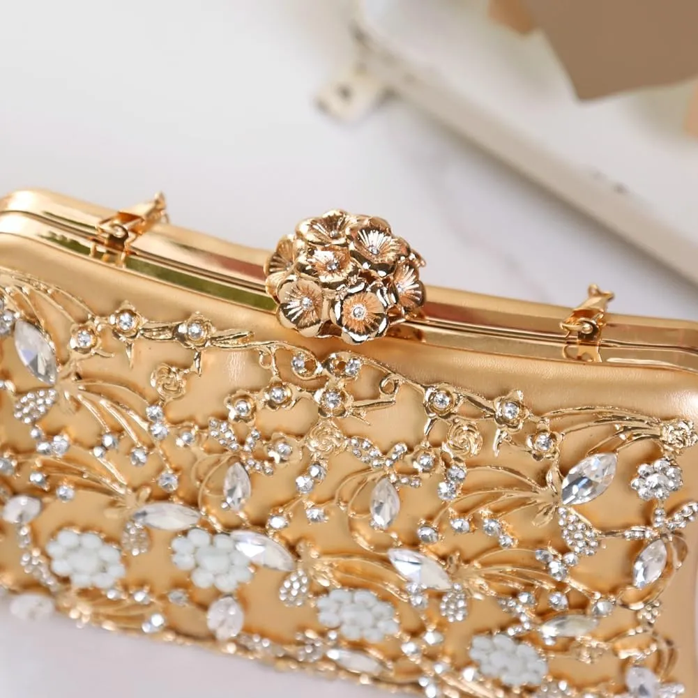 Rhinestone Evening Bags Women Sparkly Crystal Clutch Purses Shoulder Handbags for Party Wedding Cocktail Prom 2025