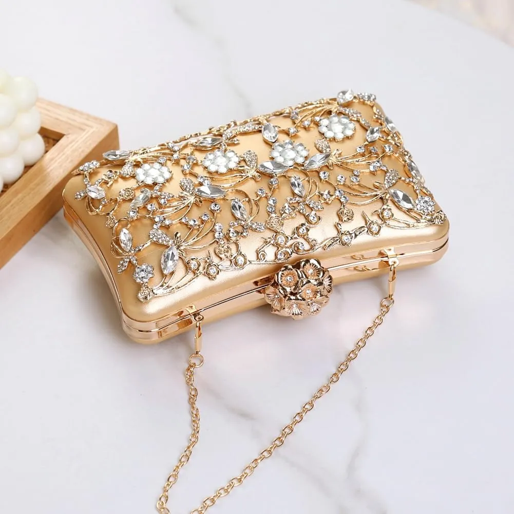 Rhinestone Evening Bags Women Sparkly Crystal Clutch Purses Shoulder Handbags for Party Wedding Cocktail Prom 2025