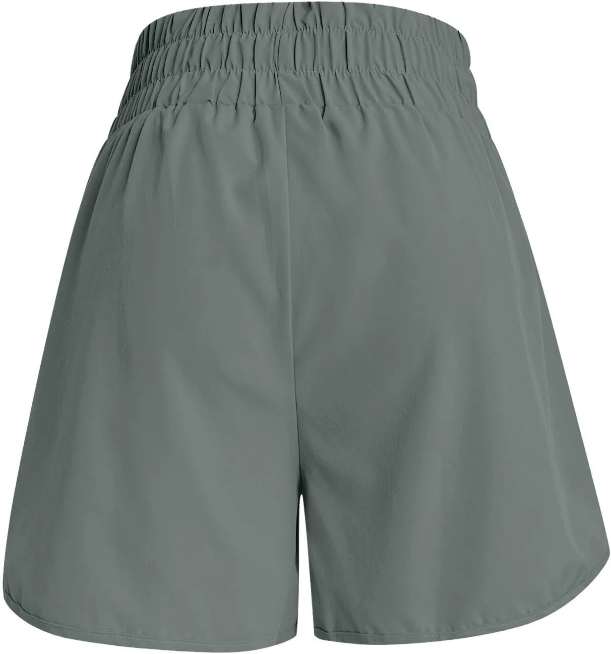 Running Shorts for Women Trendy Elastic High Waisted Yoga Sporty Short Thin Breathable Athletic Workout Gym Bermuda