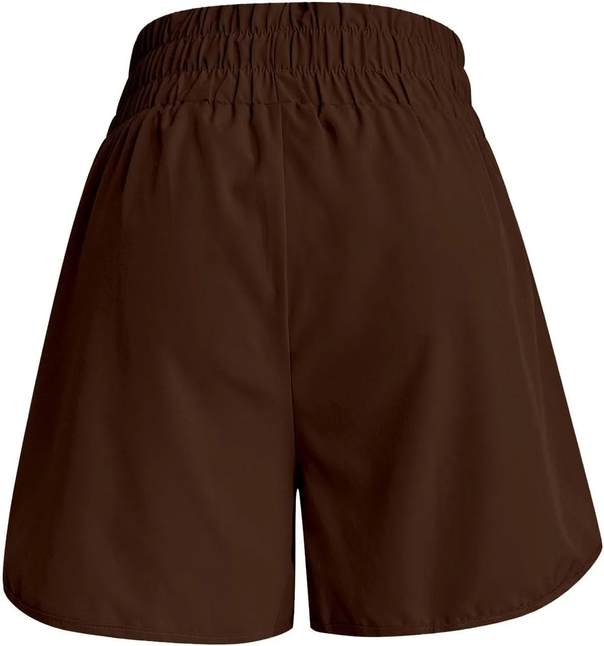 Running Shorts for Women Trendy Elastic High Waisted Yoga Sporty Short Thin Breathable Athletic Workout Gym Bermuda