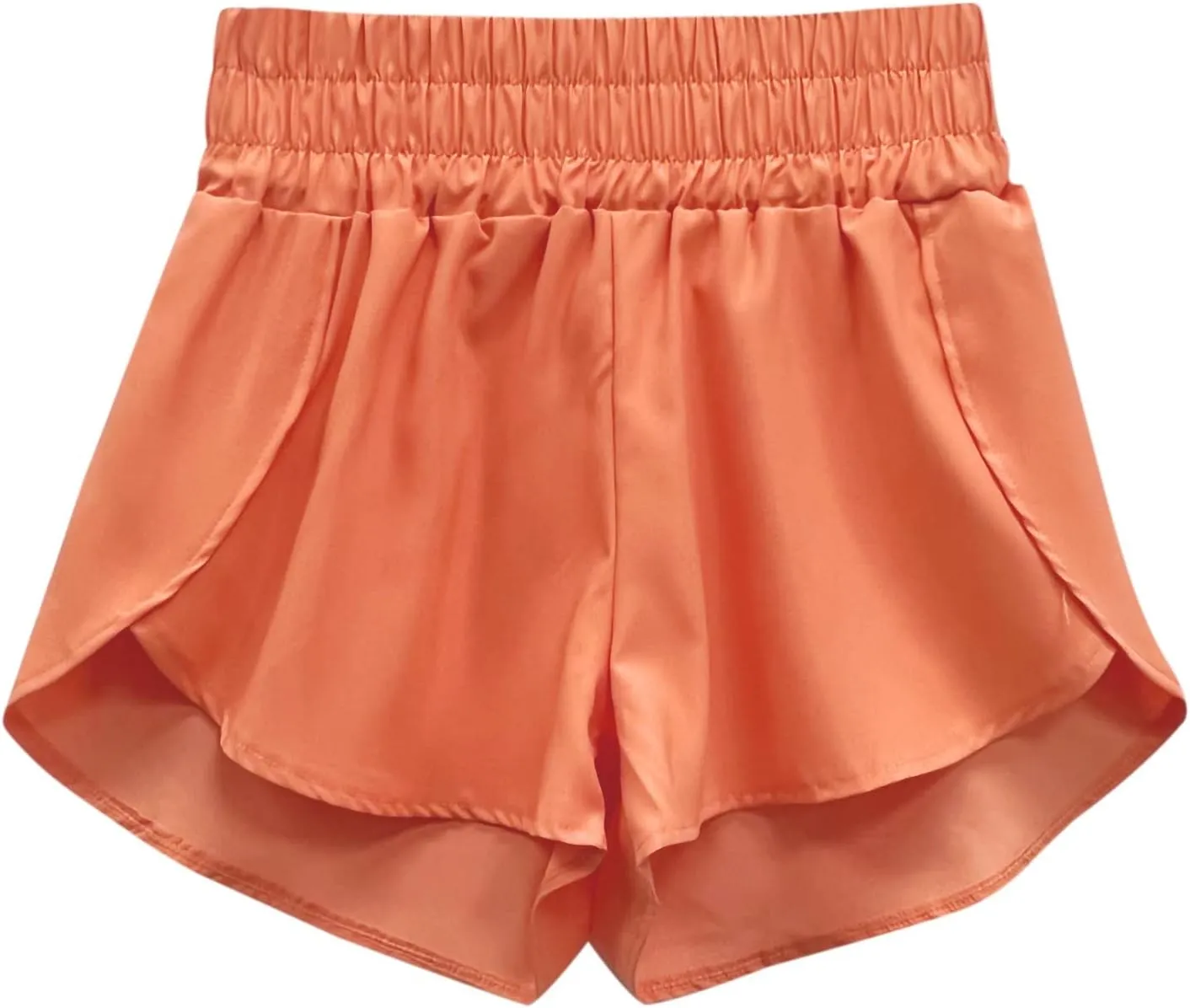 Running Shorts for Women Trendy Elastic High Waisted Yoga Sporty Short Thin Breathable Athletic Workout Gym Bermuda