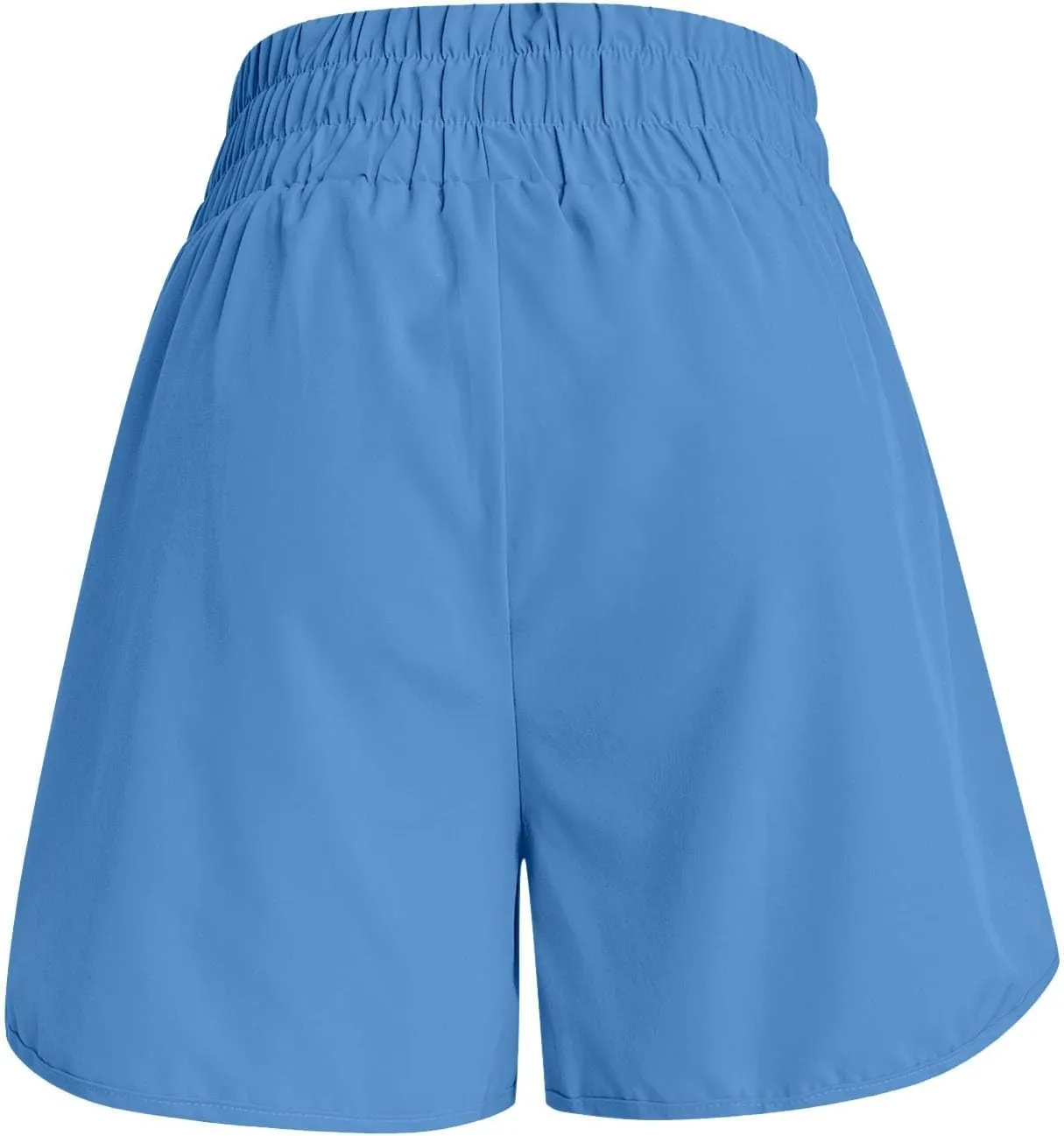 Running Shorts for Women Trendy Elastic High Waisted Yoga Sporty Short Thin Breathable Athletic Workout Gym Bermuda