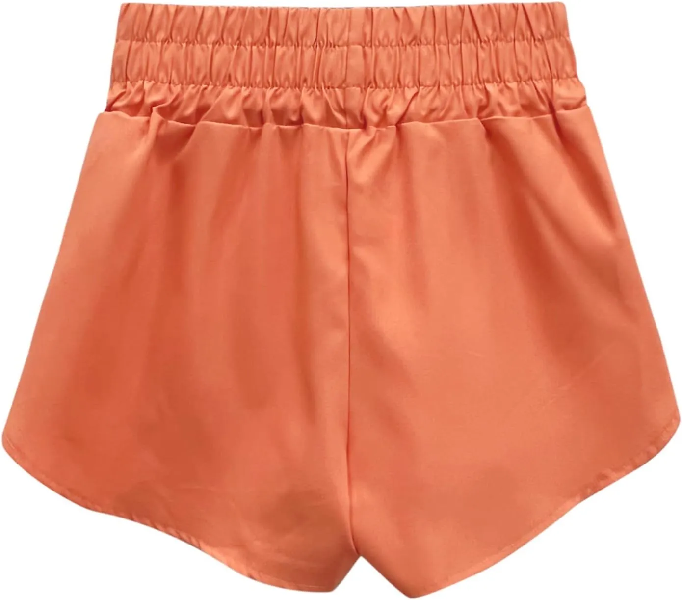 Running Shorts for Women Trendy Elastic High Waisted Yoga Sporty Short Thin Breathable Athletic Workout Gym Bermuda