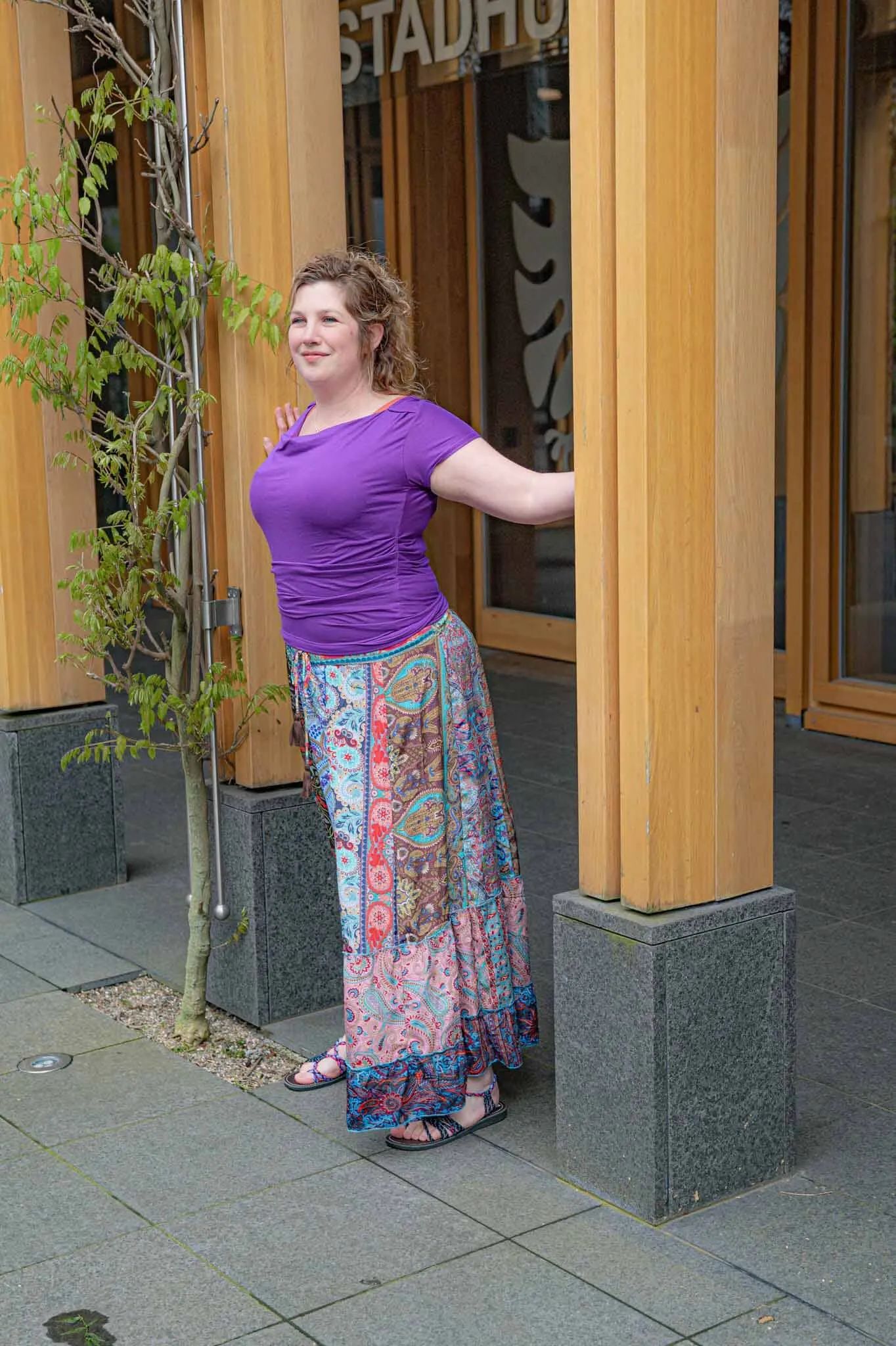 Silkmix boho rok - patchwork design - mila
