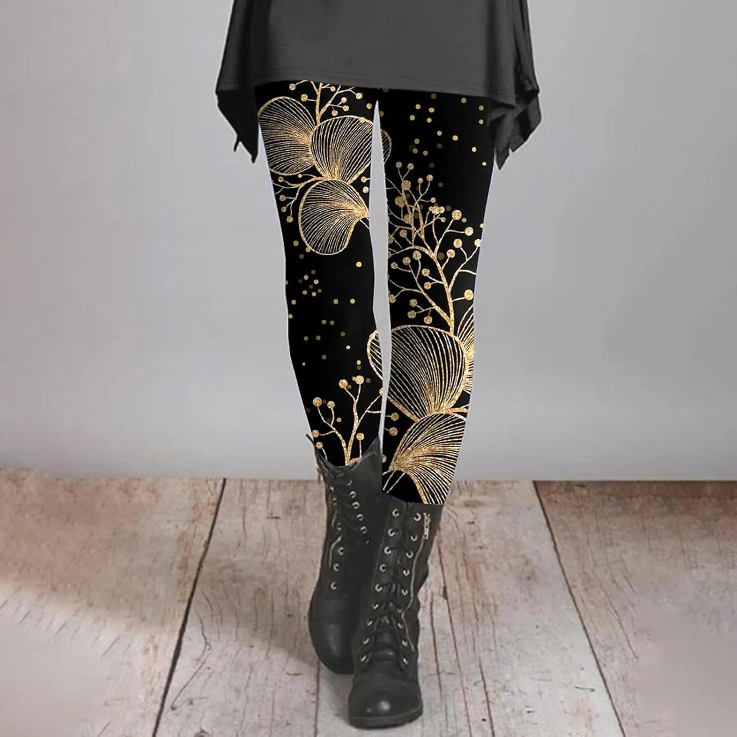 Slacks for Women with A Line Skirt High Waisted Full Length Yoga Pants for Workout Athletic Wide Leg Yoga Pants for