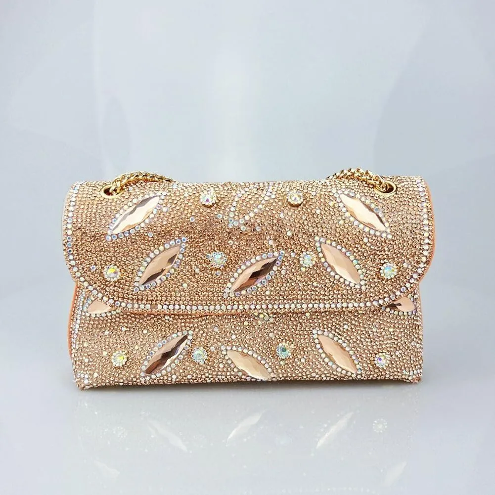 Sparkly Rhinestones Clutch Purses Women 2025 Chain Handbags Bling Bling Evening Bags for Cocktail Prom Party Wedding