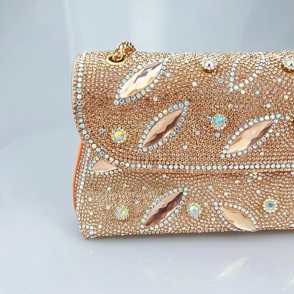 Sparkly Rhinestones Clutch Purses Women 2025 Chain Handbags Bling Bling Evening Bags for Cocktail Prom Party Wedding