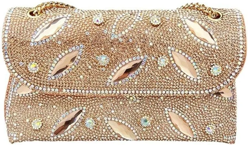 Sparkly Rhinestones Clutch Purses Women 2025 Chain Handbags Bling Bling Evening Bags for Cocktail Prom Party Wedding