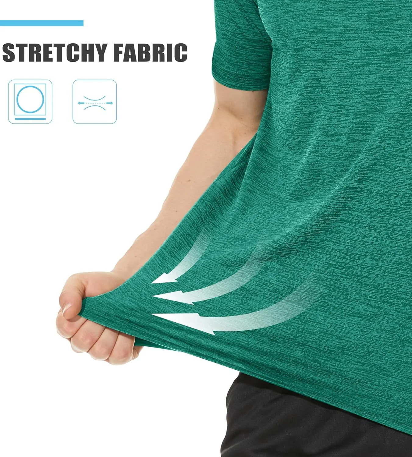 TACVASEN Mens Workout Shirts Short Sleeve Athletic Dry Fit Tshirts Shirts Running Gym Crewneck T-Shirts
