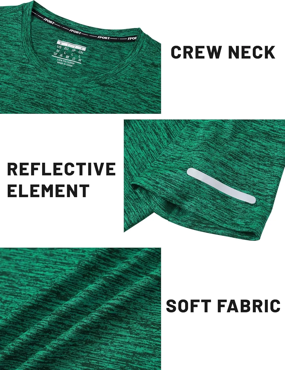 TACVASEN Mens Workout Shirts Short Sleeve Athletic Dry Fit Tshirts Shirts Running Gym Crewneck T-Shirts