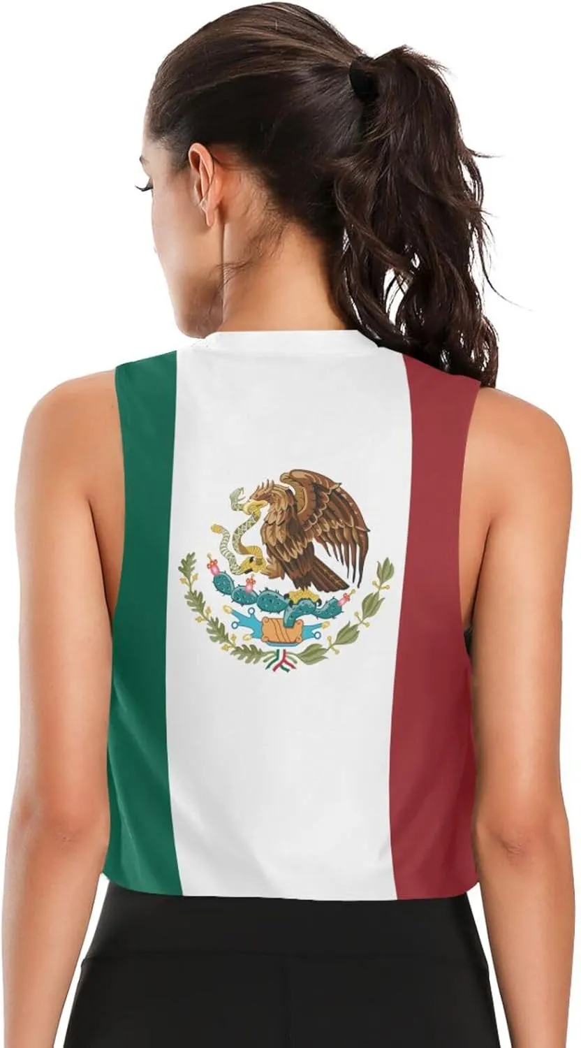 Tank Tops Running Shirts for Women Crop Top Workout Shirts Sleeveless Cropped Muscle Tank Shirts, Small