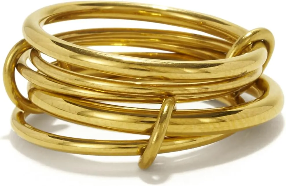 Trio Linked Ring, stackable Ring, Minimalism style for women, Never Tarnish