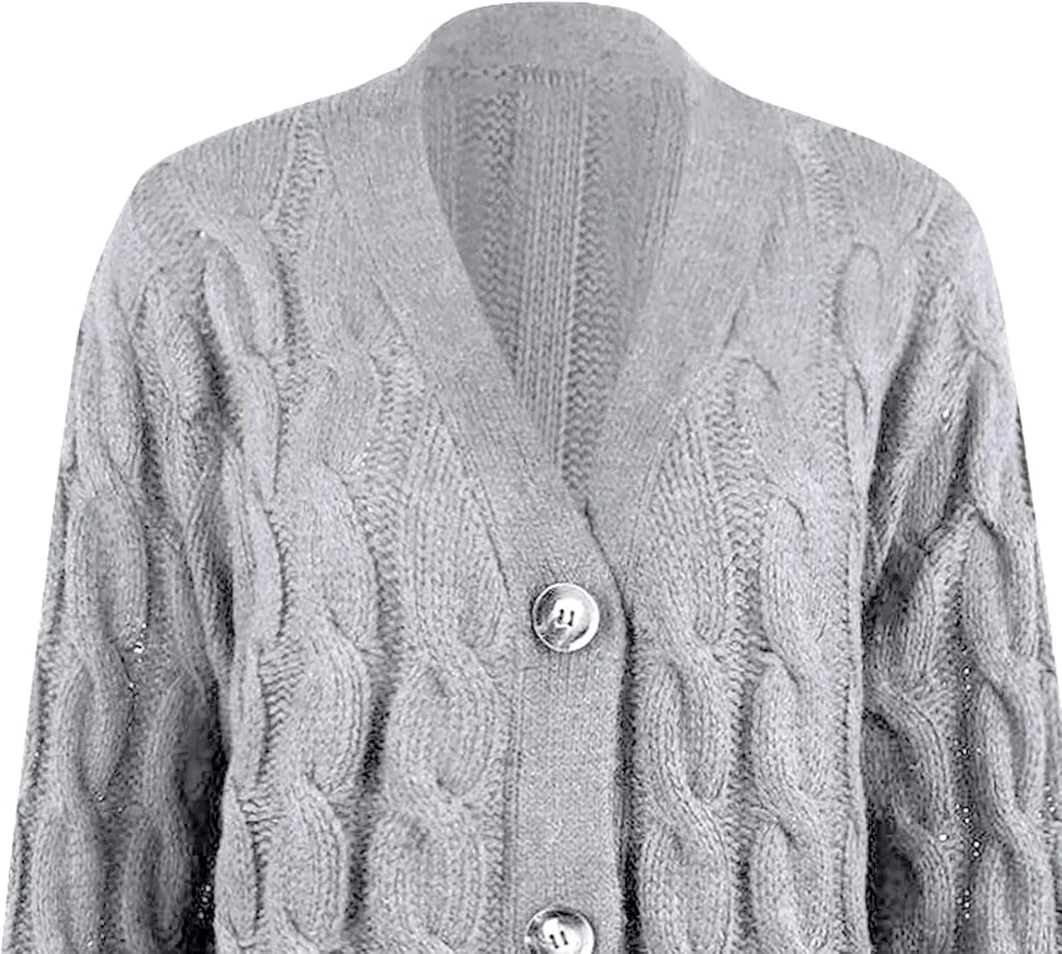 Winter Coats for Women 2025 Cable Knit Long Sleeve Sweaters Button Down Fall Outwear Coat Comfy Open Front Cardigan
