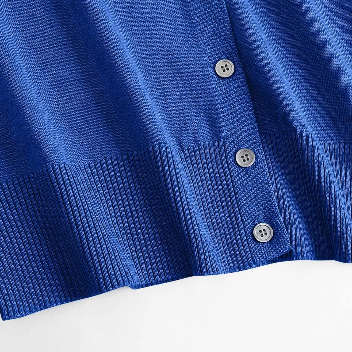 Women Cardigan Sweater Lightweight Solid Open Front Button Down Cardigan Slim Fit Long Sleeve Causal Knit Cardigan
