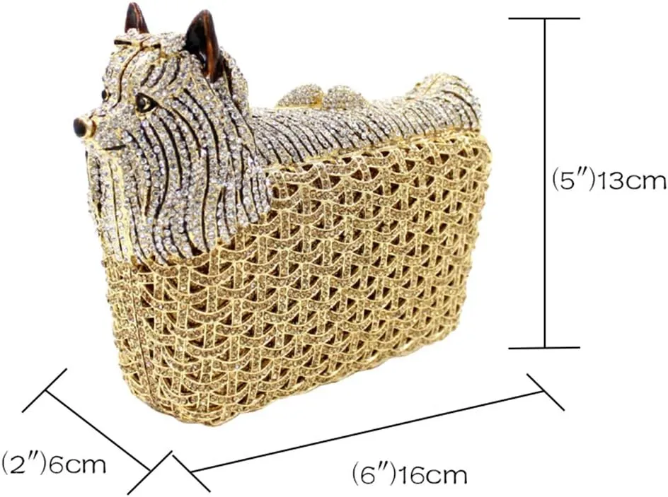 Women Crystal Handbag Wedding Evening-Bag Chain Luxury Ladies Clutch-Purse Horse