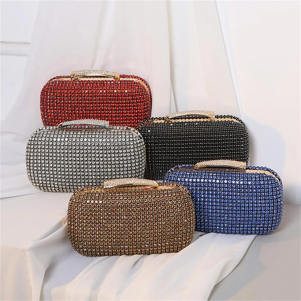 Women Evening Clutch Bag Handbag Shoulder Crossbody Bags Wedding Prom Party Purse with Detachable Chain