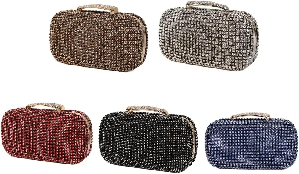 Women Evening Clutch Bag Handbag Shoulder Crossbody Bags Wedding Prom Party Purse with Detachable Chain
