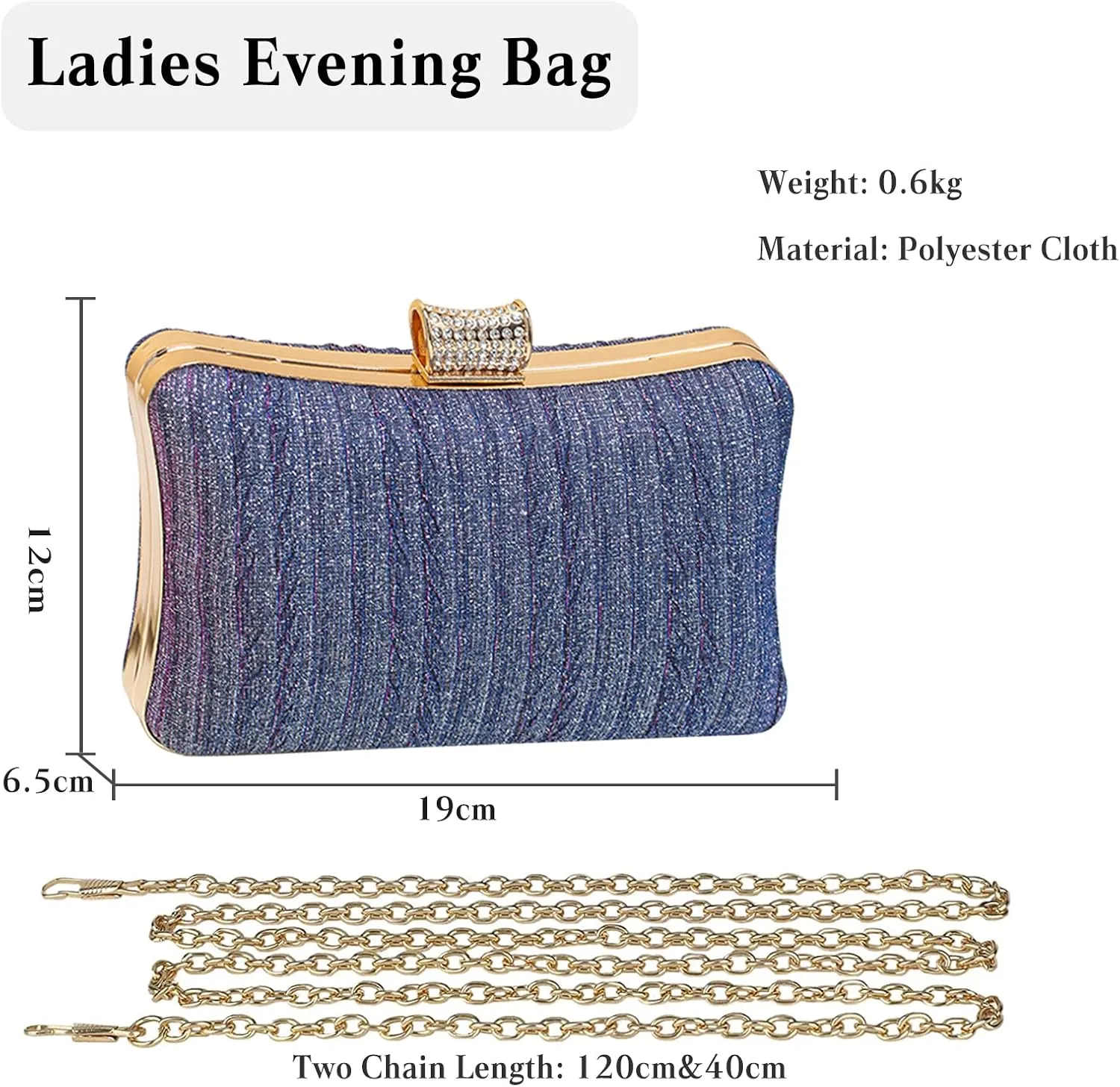 Women Glitter Clutch Bag Sequin Evening Bag Bridal Wedding Purse Women Charming Handbag