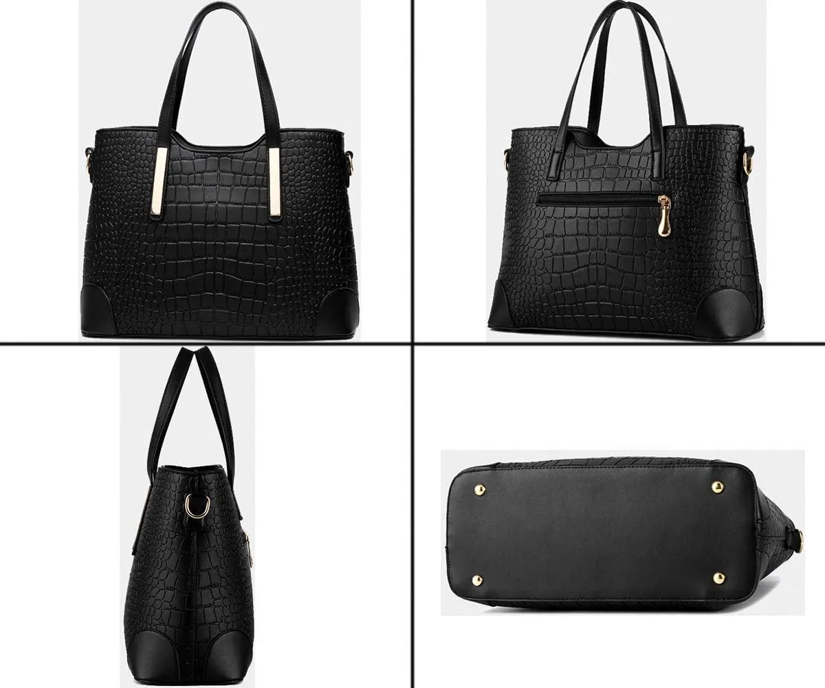 Women Handbags PU Leather Satchel Tote Cross-body Bag Shoulder Bags for Ladies