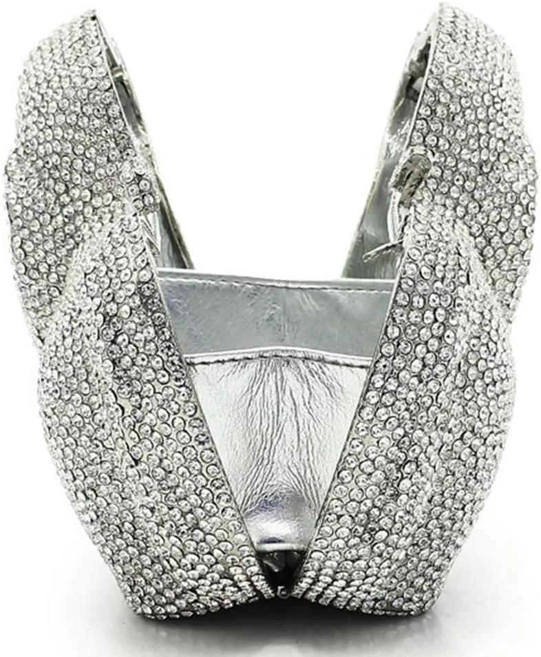 Women Party Evening-Bag Elegant Crystal Ladies Clutch-Purse Chain Diamond Handbag Wedding Puppy