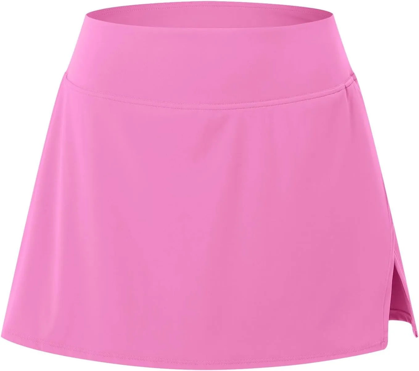 Women Tennis Skirt with Trousers Sports High Waist Skirt with 2 Pockets Side Slit Summer Fitness Skirts Running