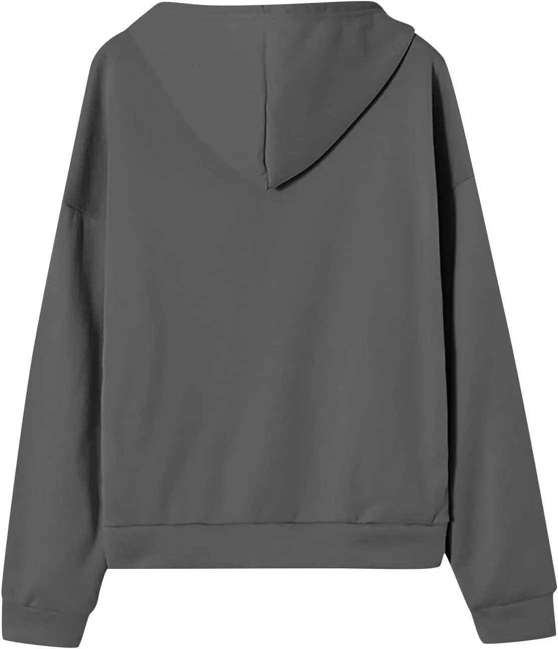 Women Zip Up Hoodie Casual Loose Oversized Sweatshirt Long Sleeve Comfy Fleece Jacket with Pockets Workout Clothes