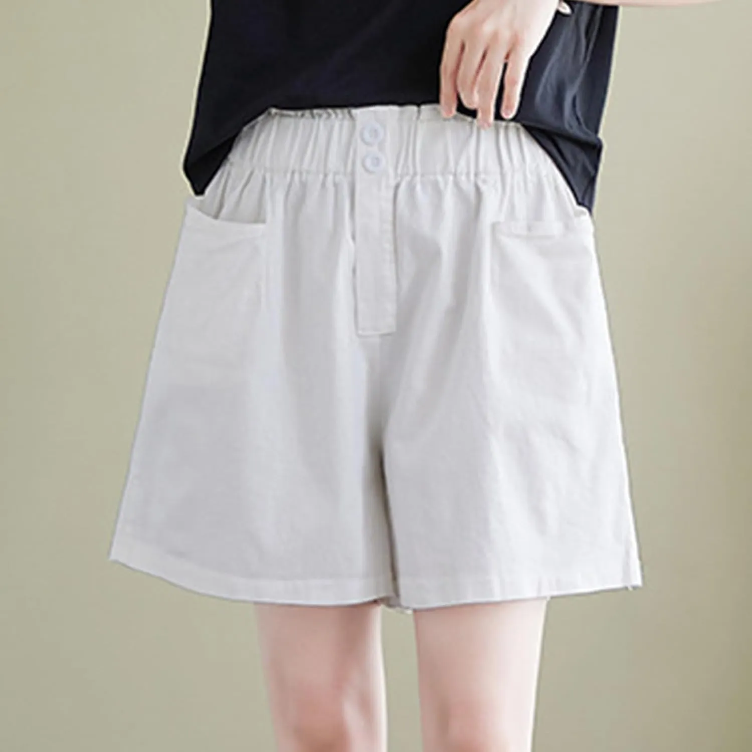 Women's Bermuda Shorts Elastic High Waisted Workout Cargo Pants Lounge Lightweight Breathable Hiking Pants