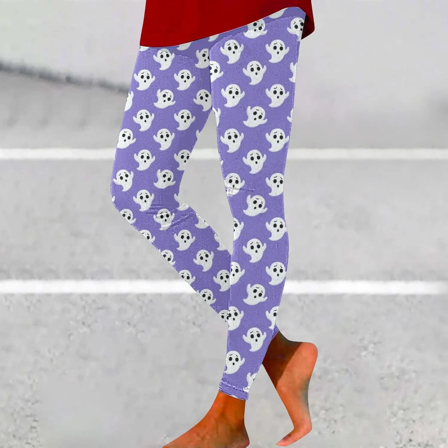 Womens Capris Summer Print Yoga Leggings High Waisted Sweatpants Running Sweatpants Casual Womens Lightweight Pants