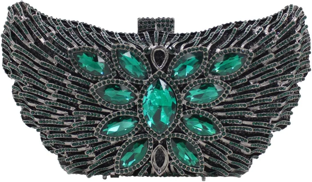 Womens Chain Evening-Bag Rhinestone Wedding Clutch-Purse Luxury Handbag
