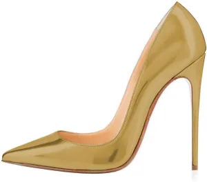 Women's Classic Pointed Toe Elegant Slip on Stieletto Dress Pumps Shoes