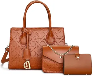Womens Crossbody Purses & Handbags, PU Leather Tote, Top Handle Satchel Shoulder Bags, Briefcase for Women