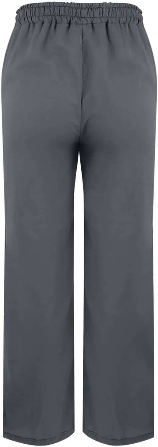 Women's Linen Pants with Drawstring & Split Hem - Summer Casual Linen Trousers Elastic Waist Lightweight Capris