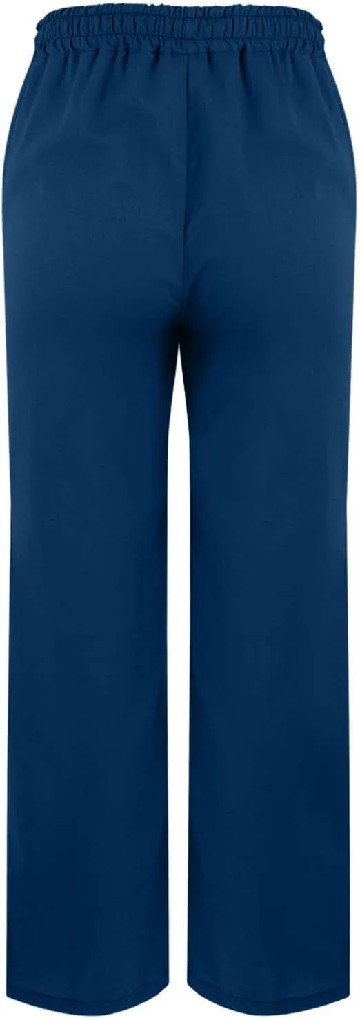 Women's Linen Pants with Drawstring & Split Hem - Summer Casual Linen Trousers Elastic Waist Lightweight Capris