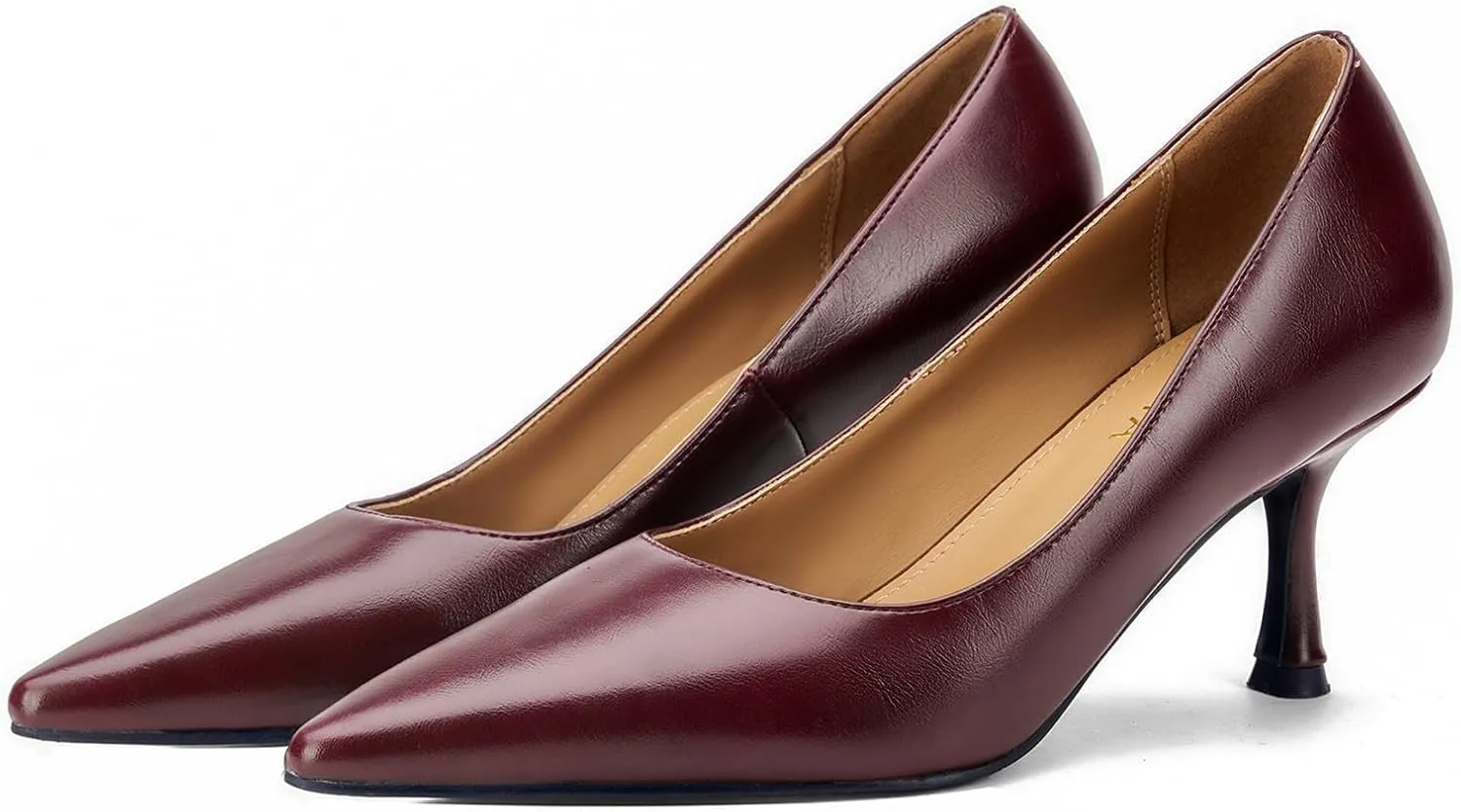 Women's Low Heel Pointed Toe Kitten Heel Daily Shallow Mouth Shoes on Stilettos Fine High Heels Party Wedding Prom Work Formal Dress Shoes Office Event Comfort Heels