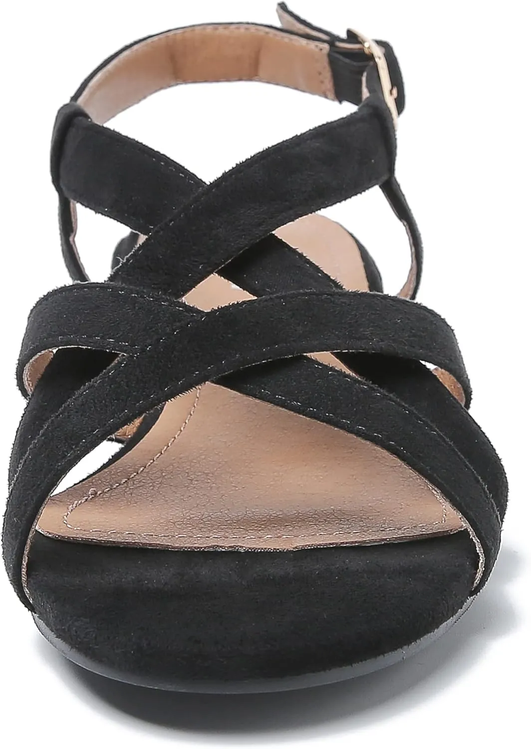 Women's Open Toe Cross Straps Low Block Chunky Heels Slingback Sandals Party Dress Summer Shoes