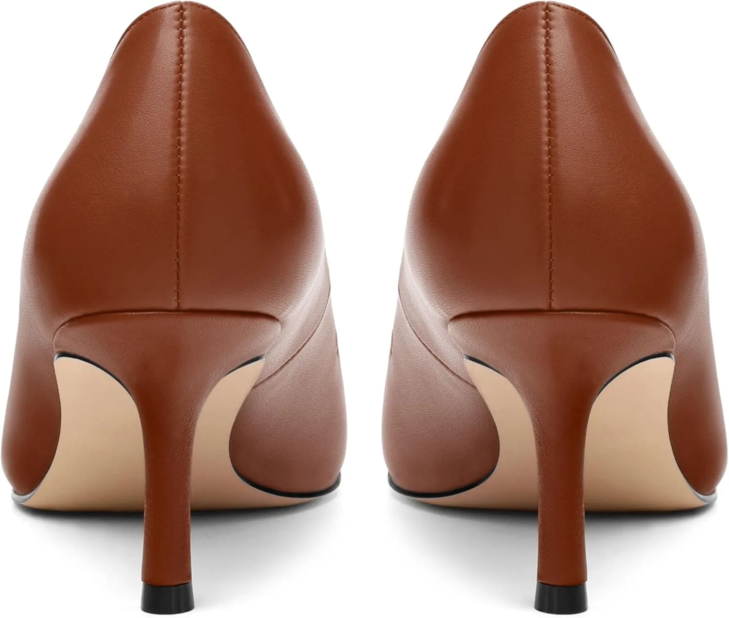Women's Pumps, Pointed Closed Toe Kitten Heels for Women, Comfortable Mid Heel Women's Dress Shoes 2.5 inch