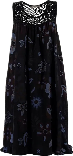 Women's Rompers Dressy Summer Casual Print Maxi Dress 2024 Loose Round Neck Short Sleeve Dresses Outfits, S-5XL